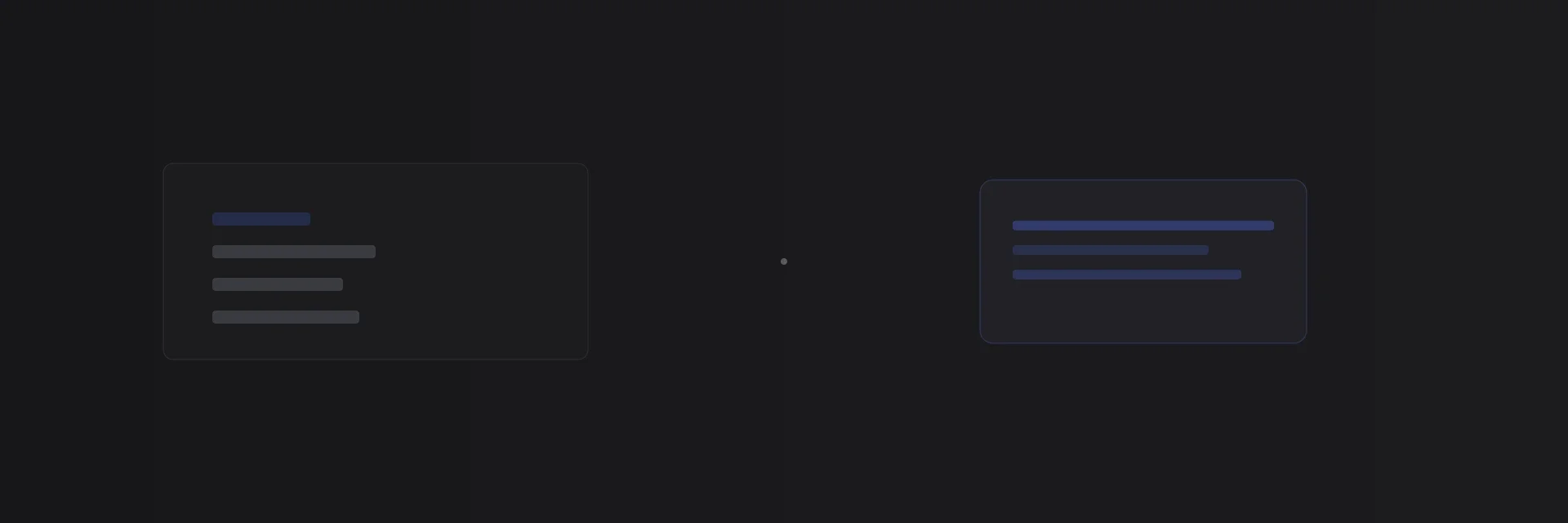 Abstract hero: sparse blocks suggesting intentional space versus clutter